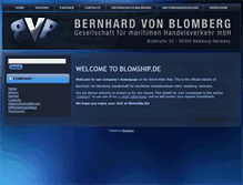 Tablet Screenshot of blomship.de